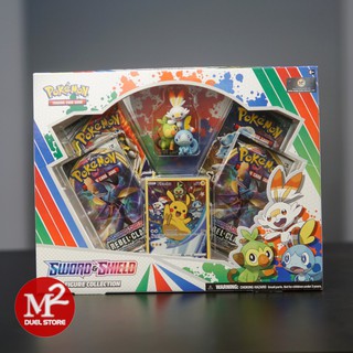Hộp thẻ bài Sword & Shield Rebel Clash Figure Collection - Phiên bản quà tặng - Sản xuất tại USA