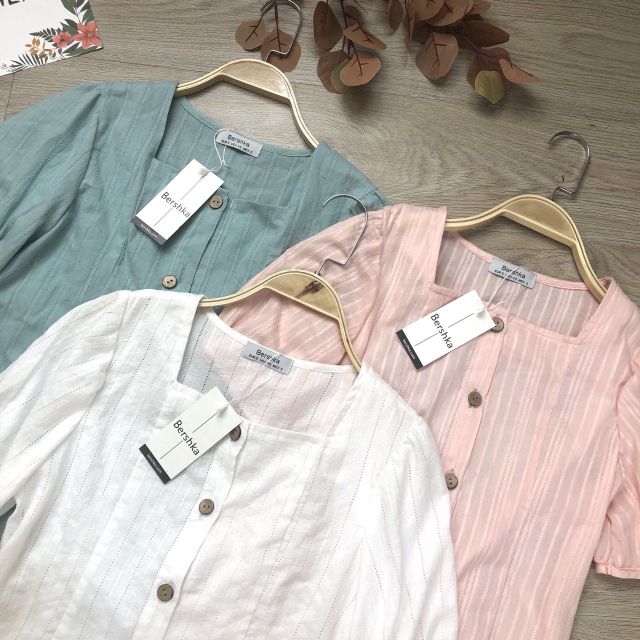 Áo sơ mi nữ kiểu màu vintage