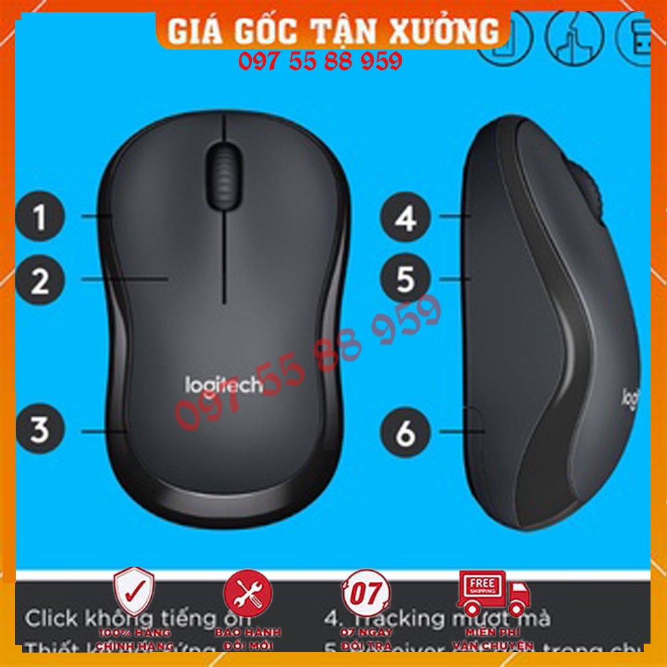 🔥Free ship🔥 Chuột Không Dây Logitech M220 Silent Tiếng Động Siêu Nhỏ Bảo hành 12 tháng 🔥Free ship🔥