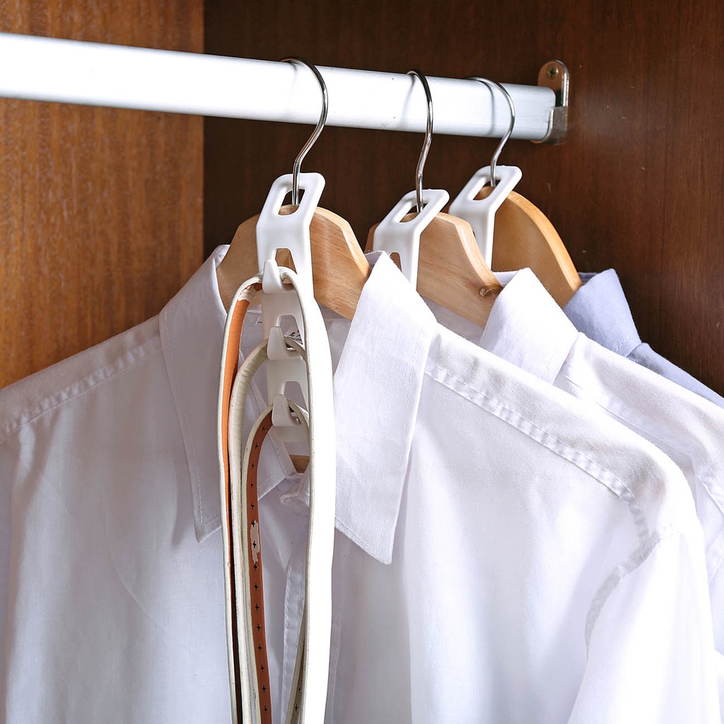 Set giá treo đồ mở rộng JUJIAJIA nhiều móc hỗ trợ tiện lợi dành cho tủ quần áo gia đình