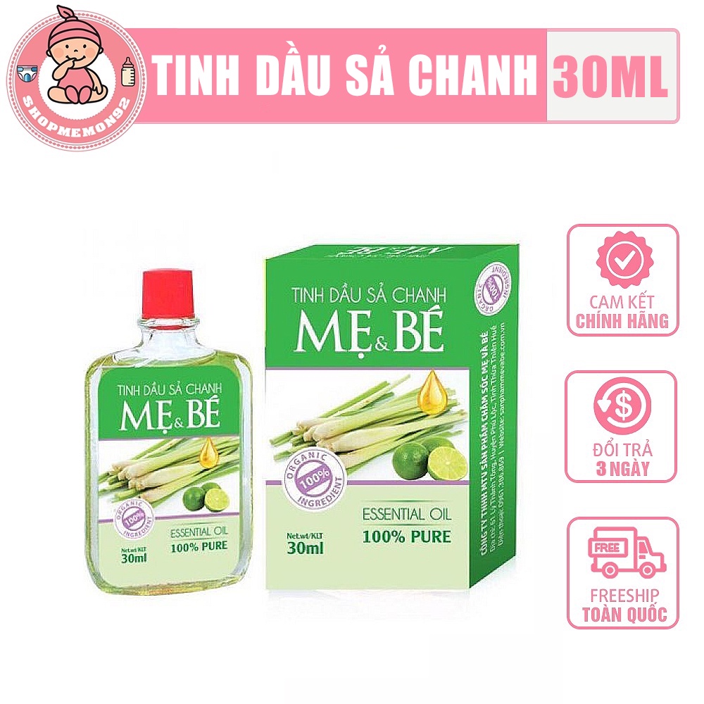 Tinh dầu sả chanh mẹ và bé hộp 30ml