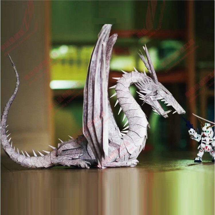 Đồ chơi Cắt dán Giấy 3D Mô hình Western Earth Dragon - Tales from Earthsea