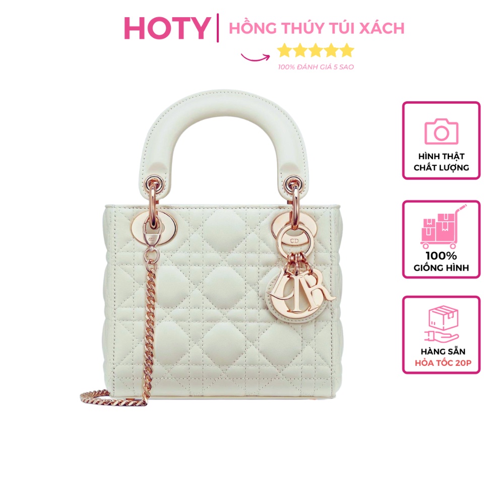 Túi Đeo Chéo 3ô da lì xích vàng có hộp