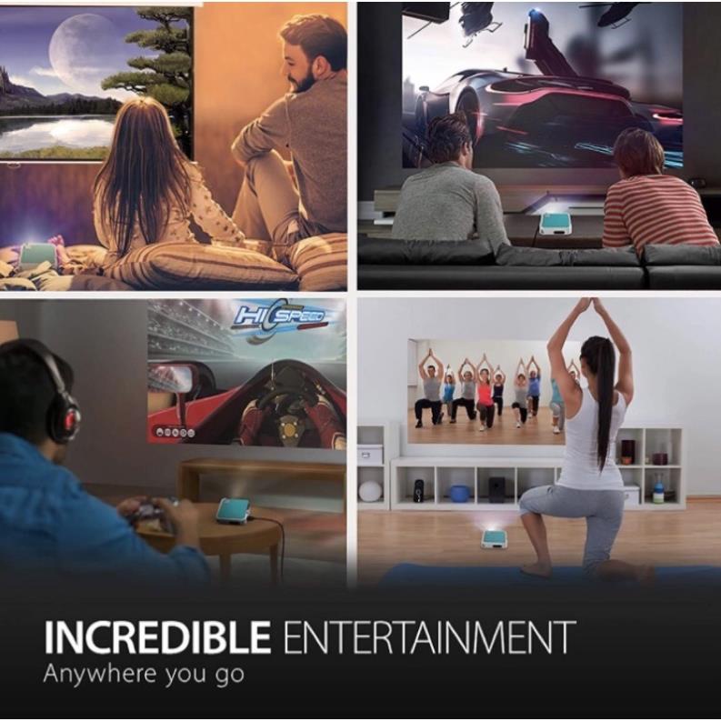Máy chiếu mini ViewSonic M1 Projector 100 Inch loa JBL kết nối máy tính qua HDMI điều chỉnh tự động tiêu cự Netflix