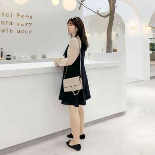 Váy tiểu thư phong cách Hàn Quốc bigsize