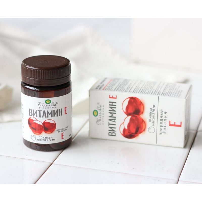 Vitamin e đỏ Nga 270mg  ❤️ Chính Hãng ❤️ Viên uống trắng da hỗ trợ làm đẹp da