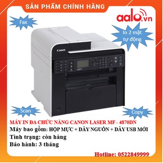 MÁY IN ĐA CHỨC NĂNG CANON LASER MF 4870DN ĐÃ QUA SỬ DỤNG AALO.VN