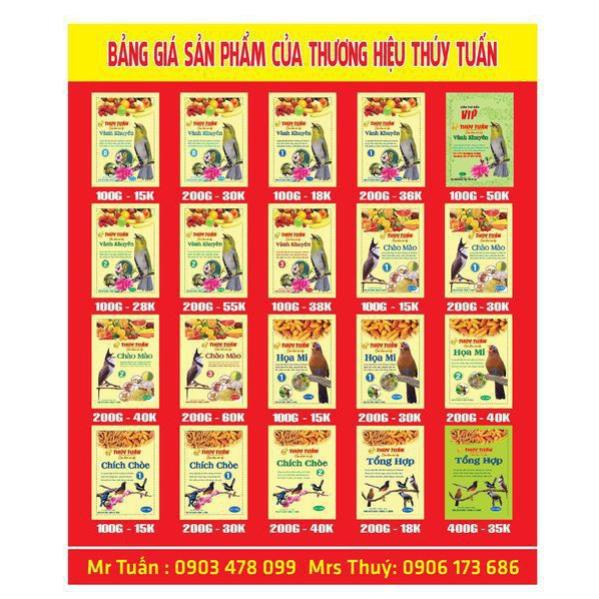 Cám thúy tuấn chích chòe  số 1 cao cấp chất gói 100gram