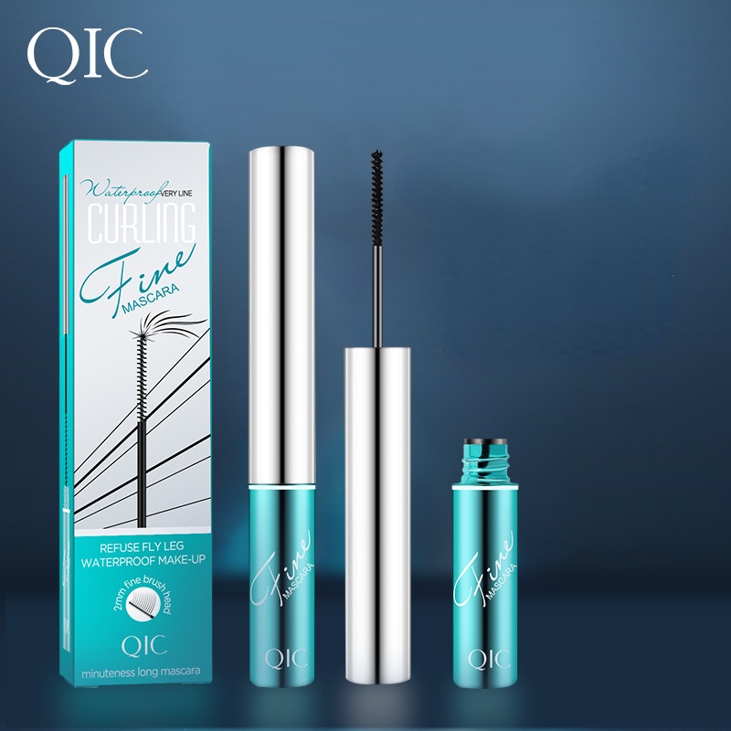 Mascara QIC Đầu Cọ Nhỏ Chuốt Mi Cong Dài Tự Nhiên Chống Nước Chống Mồ Hôi