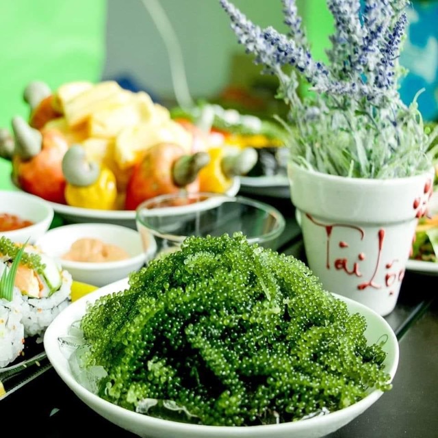 Rong nho tách nước sabudo và green food gói 20g tặng kèm sốt mè rang | BigBuy360 - bigbuy360.vn