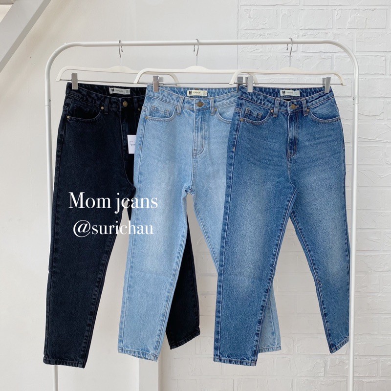Quần Mom Jeans trơn lai thường Surichauhouse