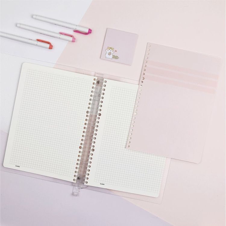 Sổ Klong Caro còng nhựa B5 giấy dày viết thư pháp