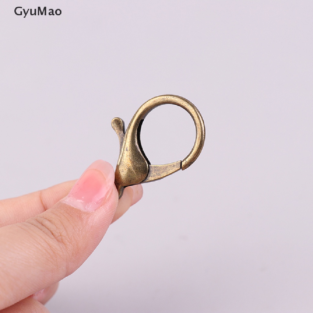 [cxGYMO] 10pcs 35mm Big Lobster Clasps Keyring Hook Connector for DIY Keychains Making  HDY