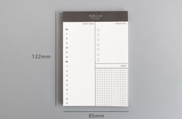 Notepad Lên Kế Hoạch - Tập Giấy Planner Hello I Am