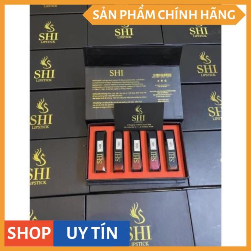 SÉT 5 SON - Son Ăn Được - Son Không Chì - Son đỏ cam - Bền Màu - Lên màu chuẩn - HÀNG MỚI VỀ V V V | BigBuy360 - bigbuy360.vn
