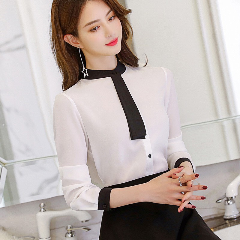 Áo Sơ Mi Nữ Dài Tay Cách Điệu Lung Linh Kiểu Hàn Quốc SaveLove! - AG16