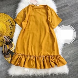 Đầm bầu nhún đuôi cá (2 màu)