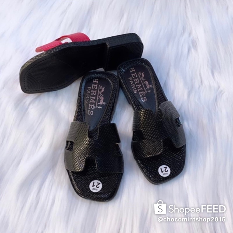 💦💦Dép da rắn chử H cho bé gái 2-9t