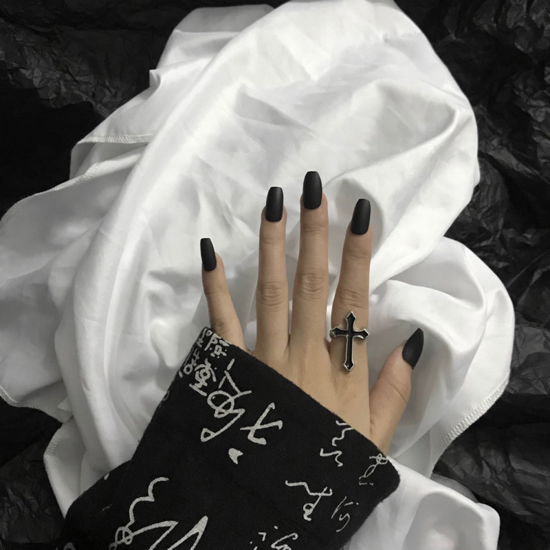 Nhẫn Hở Hình Chữ Thập Phong Cách Hiphop Đường Phố 19419