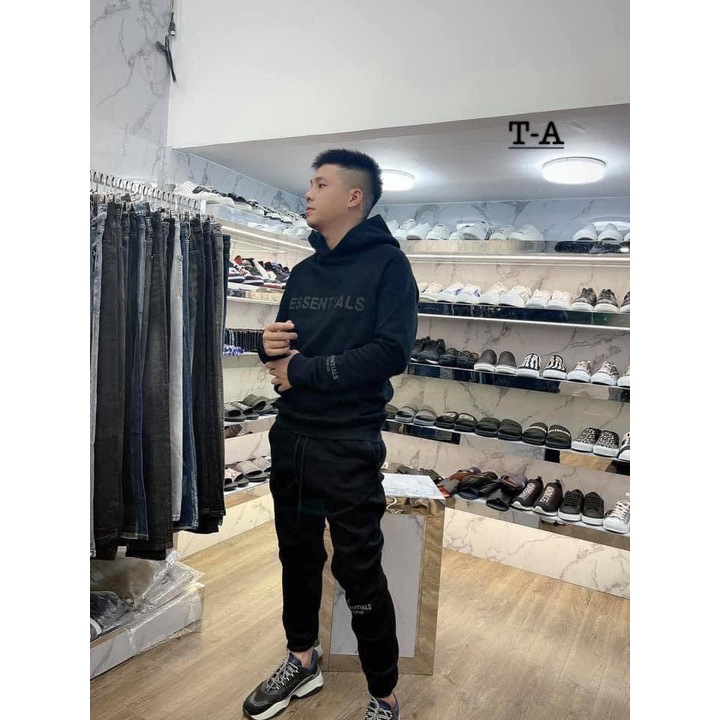 Bộ nỉ hoodie thu đông nam cao cấp TIAL ESS phong cách thể thao trẻ trung năng động