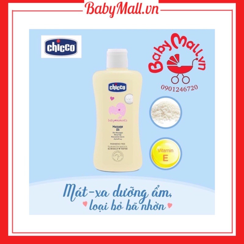 Dầu massage cám gạo Chicco 114265