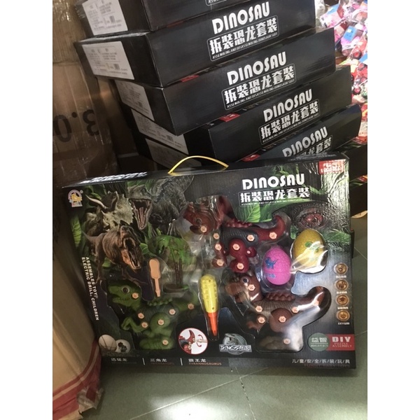 Bộ khủng Long tháo ráp kèm trứng hàng chuẩn