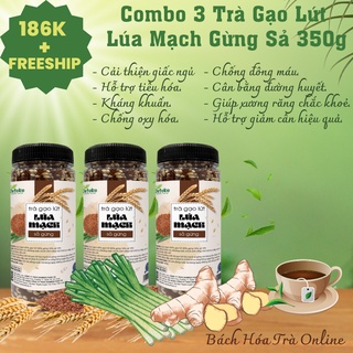 Trà Gạo Lứt Lúa Mạch Gừng Sả 350g