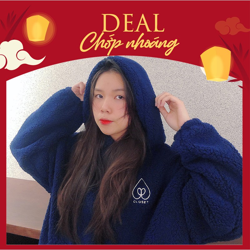 [MỚI NHẤT] 🔥 ÁO HOODIE Logo Thêu tay, Áo có mũ form rộng lông cừu dày dặn Thu Đông - Be Clothing