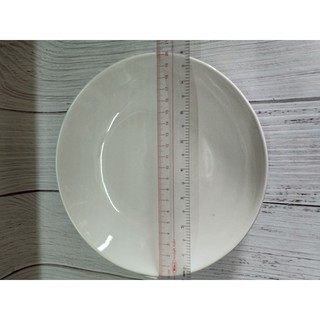 Dĩa sứ trắng 20cm