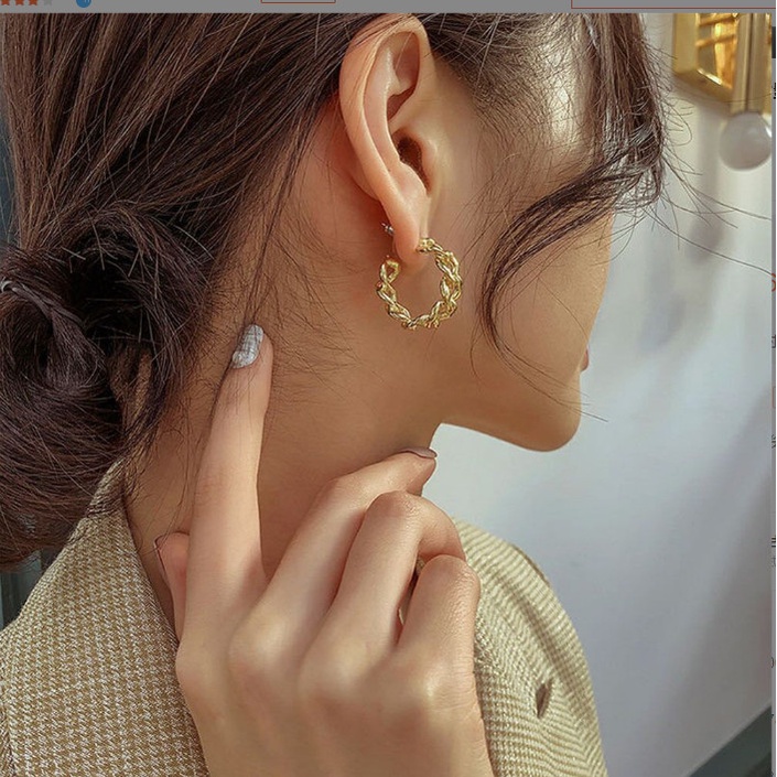 Bông Tai Khuyên Tai Phối Xích