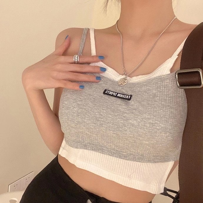 Áo Hai Dây Thiết Kế Hở Vai Quyến Rũ Cho Nữ 3.8