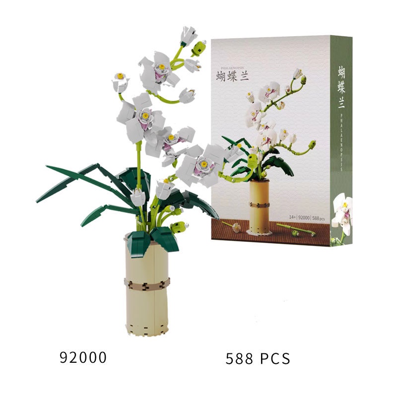 Đồ chơi lắp ráp mô hình chậu hoa Phong Lan Hồ Điệp-92000