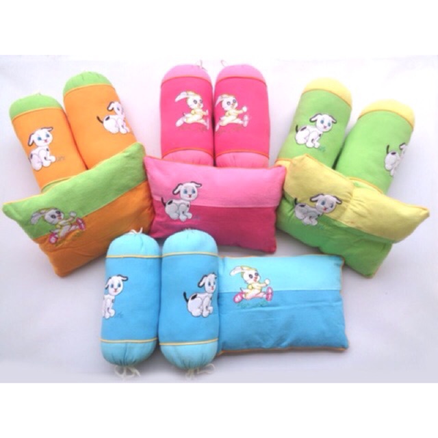 [Freeship đơn 50k] Bộ gối chặn bông cho bé