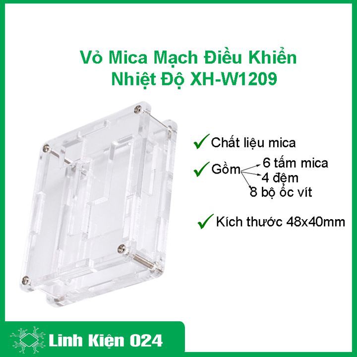 Hộp mica cảm biến nhiệt độ XH-W1209