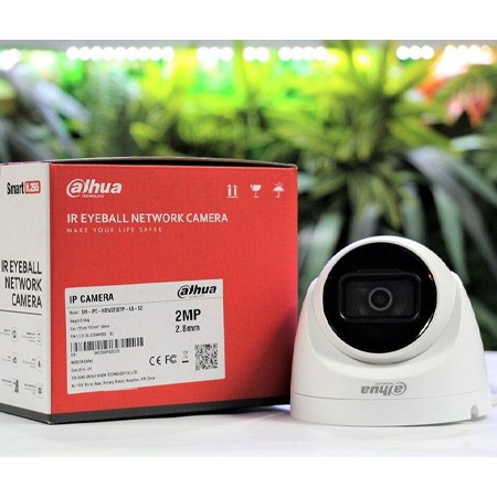 Camera IP Dome hồng ngoại 2.0 Megapixel DAHUA IPC-HDW2230TP-AS-S2 - Hỗ trợ thẻ nhớ - Tích hợp míc - Hàng chính hãng