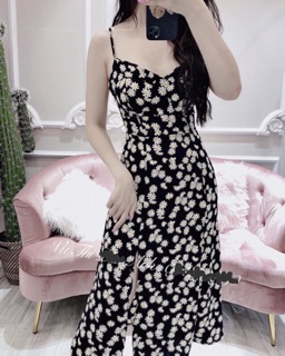 Đầm 2 dây ❤️FREESHIP❤️ Đầm hoa cúc hot trend
