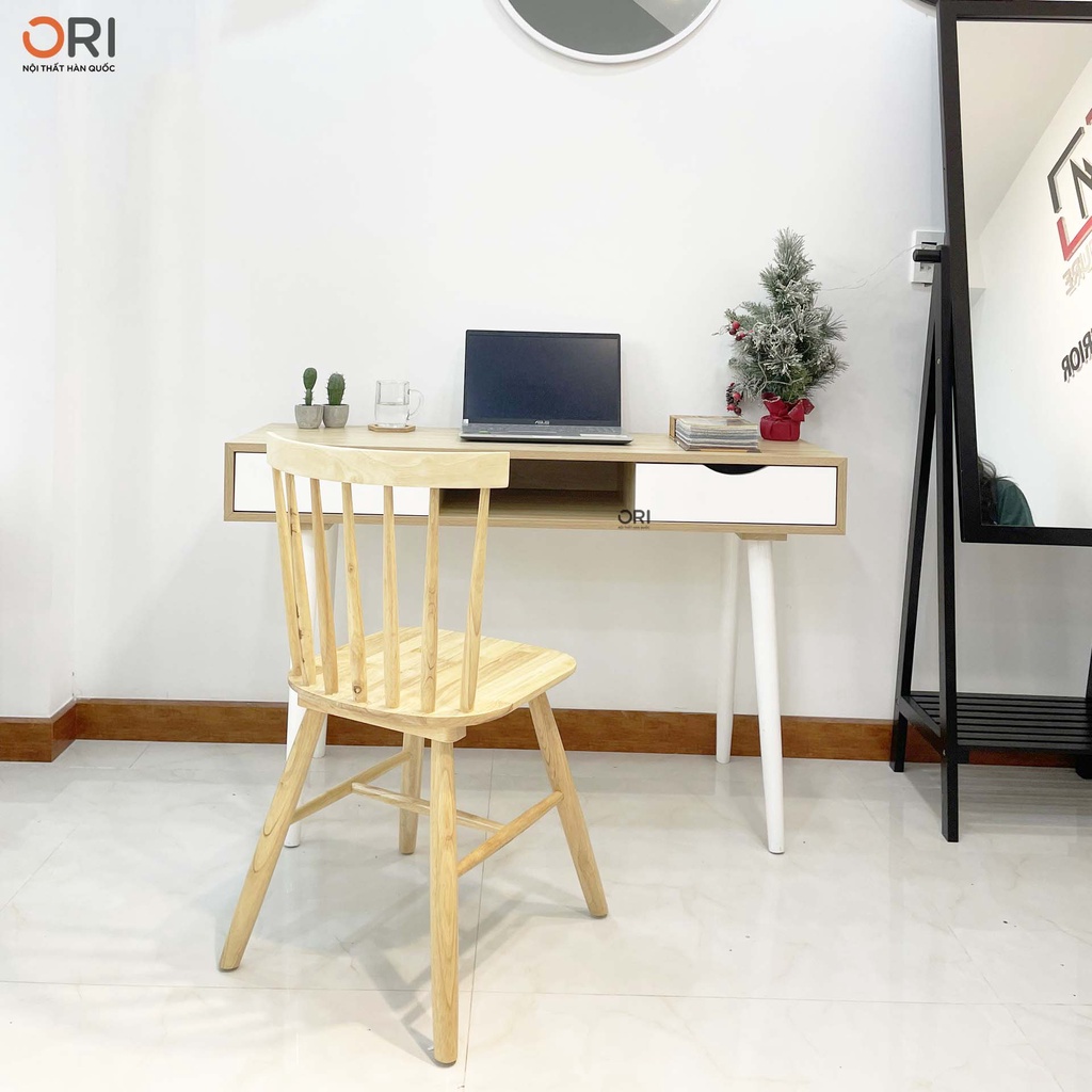 BÀN LÀM VIỆC CAO CẤP CÓ 2 NGĂN KÉO TIỆN LỢI - CABIN TABLE - ORI NỘI THẤT HÀN QUỐC