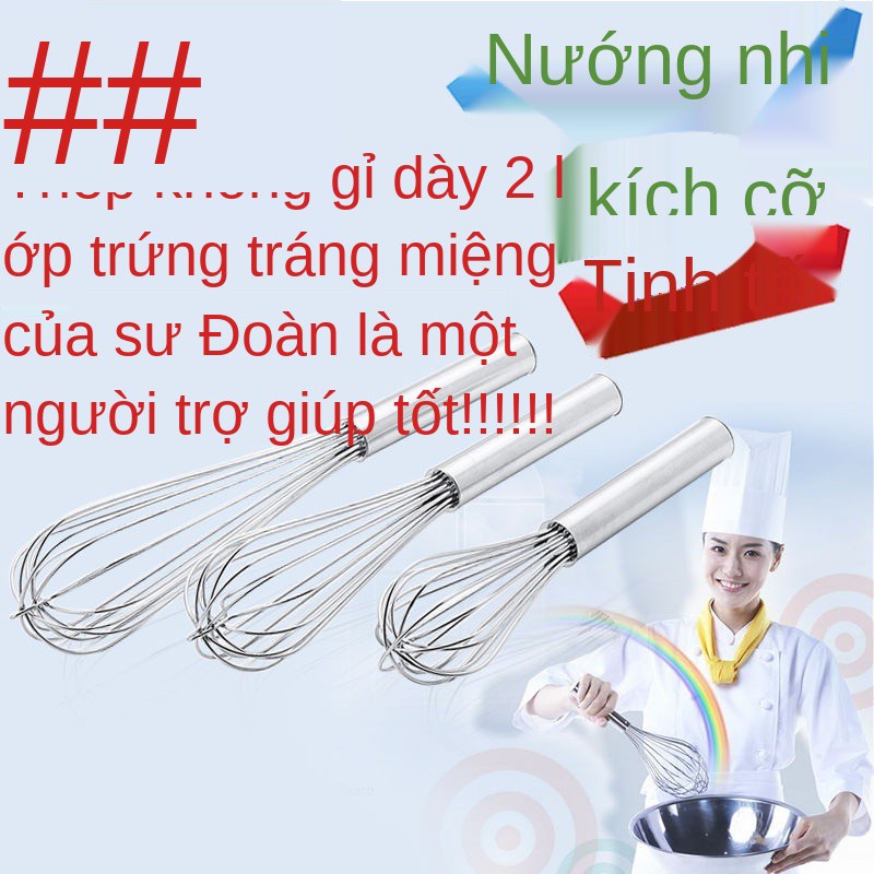 bếp hướng dẫn sử dụng Máy trộn trứng bằng thép không gỉ hộ gia đình làm bánh mini đánh