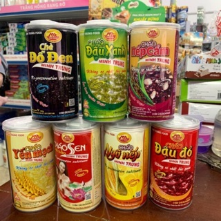 Cháo sen bát bảo Minh Trung, cháo nếp cẩm, cháo đậu đỏ, yến mạch, đậu xanh, đậu đen