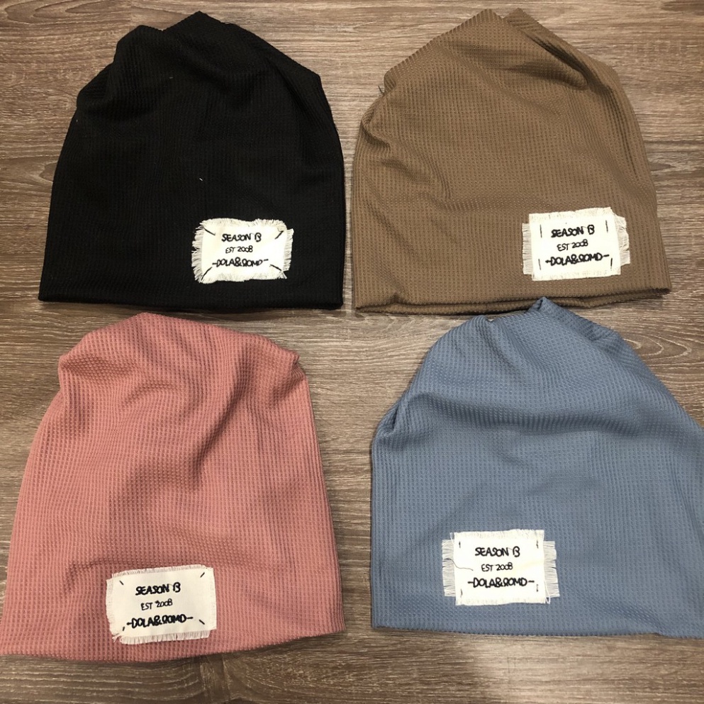 Mũ len trùm đầu - Mũ nỉ mỏng 2 lớp trùm đầu 2in1 vừa là mũ vừa là khăn ống style Hàn quốc giữ ấm thời trang thu