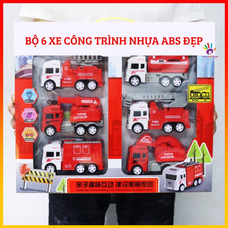 Xe Đồ Chơi Mô Hình Công Trình Xây Dựng Cho Bé Chuyên Dụng Bằng Nhựa ABS An Toàn, Quà Tặng Sinh Nhật