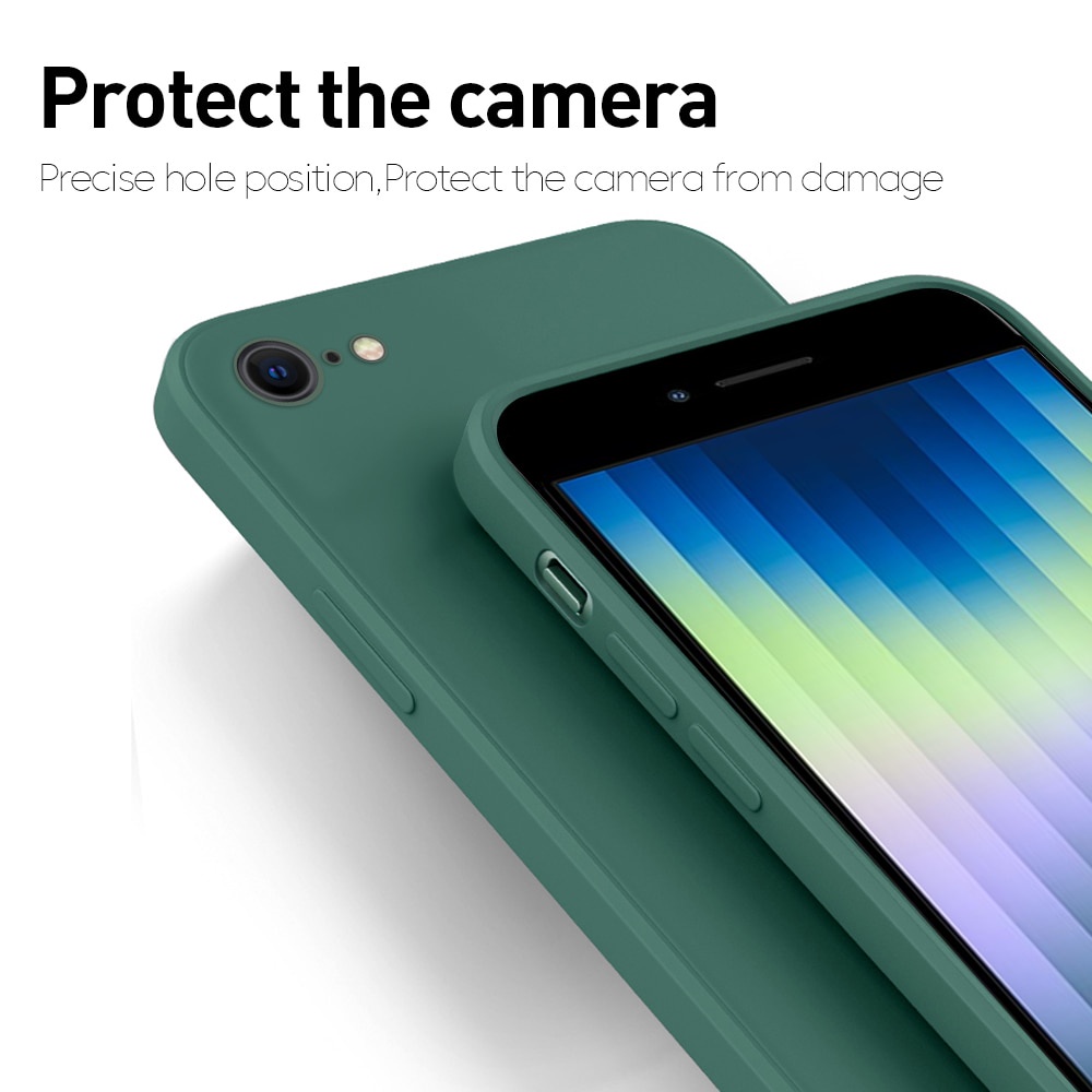 New Liquid Silicone Soft Case For iPhone SE 2022 4.7inch Shockproof Protective Cover For Apple iPhone i PhoneSE SE2020 SE2022