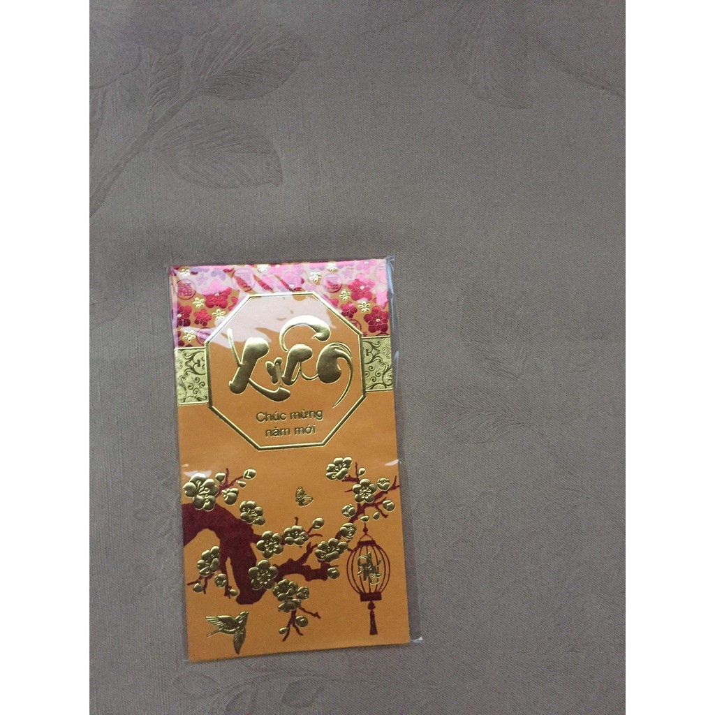 Set 6 Bao Lì Xì Tết 2022 túi cổ ngắn
