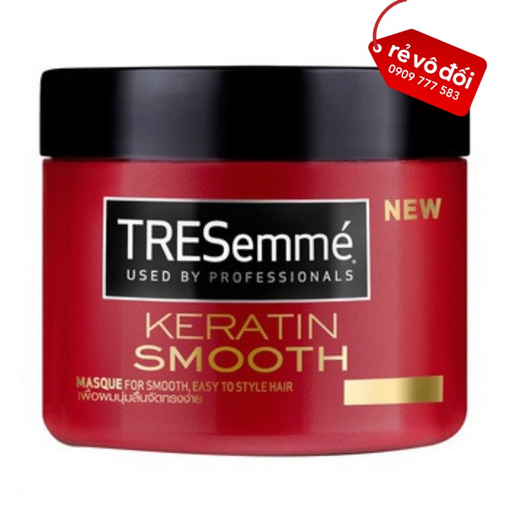 Kem ủ tóc vào nếp mềm mượt Tresemme Keratin Smooth 180ml - Hàng công ty