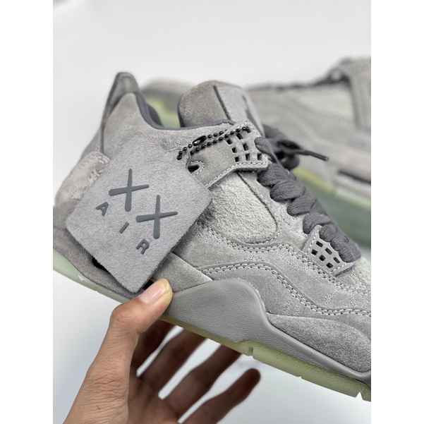 ( LINH BÚN TOKYO ) Giày jodan4 kaw xám lông chột sc + full hộp