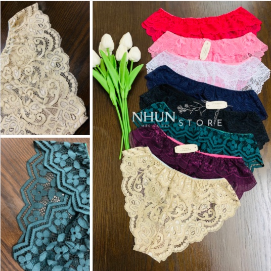 Quần lót nữ vải ren sexy mềm mại xuyên thấu gợi cảm quyến rũ thoáng mát freesize bigsize N2 | BigBuy360 - bigbuy360.vn