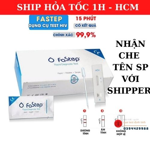 Que test hiv thử nhanh hiv tại nhà Fastep