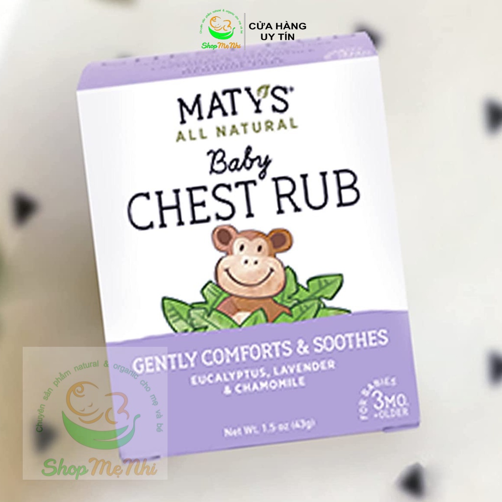 Dầu bôi ấm ngực hữu cơ Maty Chest rub