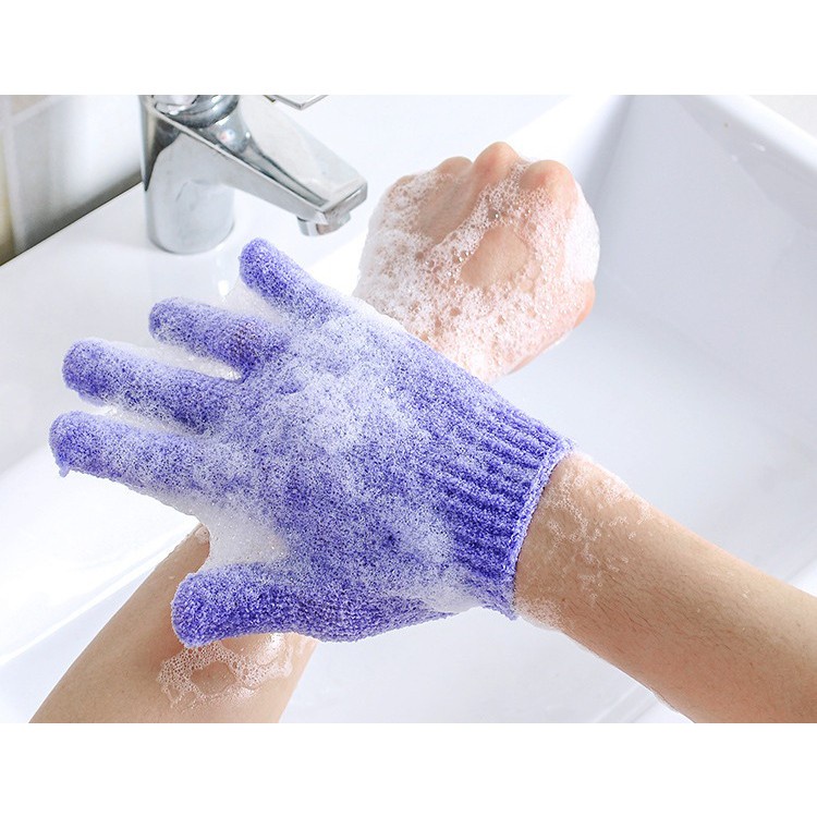 Găng tay bao tay tắm tẩy da chết làm sạch da mịn sáng 1 chiếc