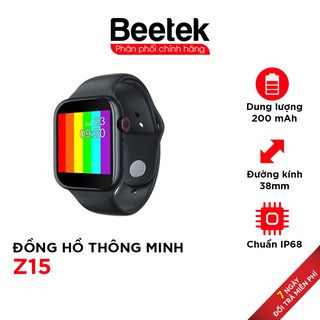 Đồng Hồ Thông Minh Smart Watch Z15 Nghe Gọi 2 Chiều / Size 38 / Chống Nước / Cảm Biến
